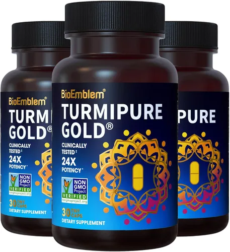 Vista 7 de BioEmblem Triple Magnesium Complex and BioEmblem Turmeric Curcumin with Clinically Studied TurmiPure - Apoyo para las articulaciones, suplementos
