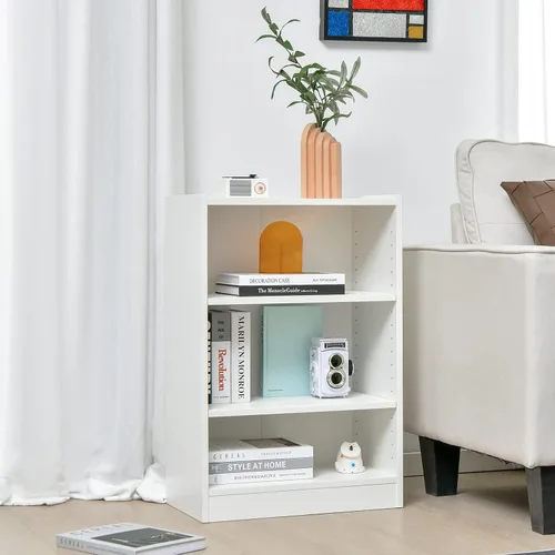 Vista 12 de Giantex Estantería de 3 cubos, color negro, estantería abierta de 3 niveles con estantes ajustables, dispositivo antivuelco, organizador