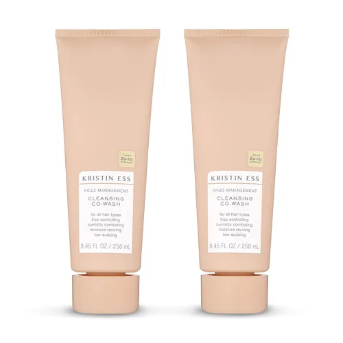 Vista 7 de Kristin Ess Hair Frizz Management Cleansing Co Wash para cabello rizado + control del encrespamiento, acondicionador hidratante, limpiador, sin
