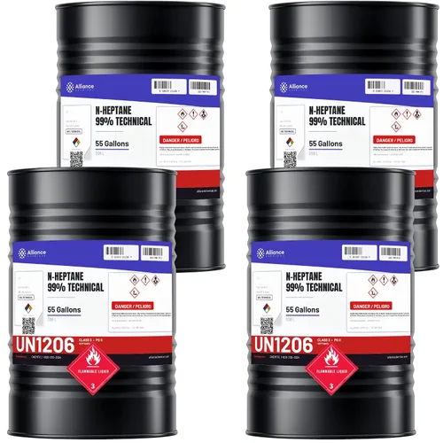 Vista 8 de Alliance Chemical n-Heptano 99% técnico - Botella de 1 pinta - Disolvente industrial de petróleo