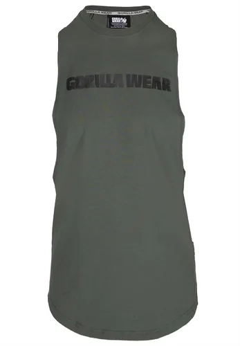 Vista 6 de GORILLA WEAR Camiseta sin mangas Milo Drop con sisa, color verde