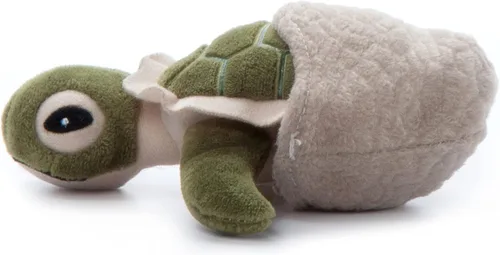 Vista 6 de The Petting Zoo Animal de peluche de tortuga marina con mini concha, regalos para niños, animales salvajes del océano Onez, peluche de tortuga