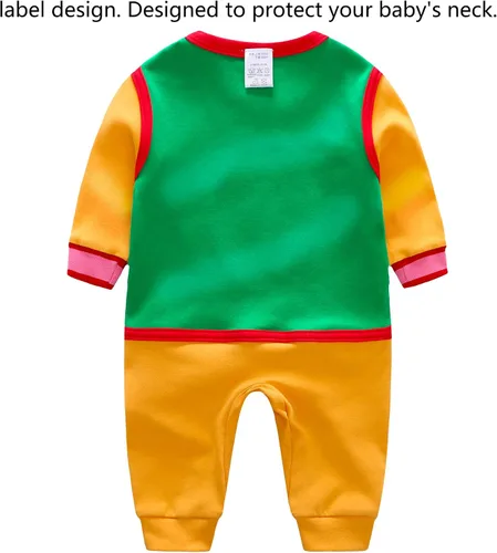 Vista 2 de Mono para bebé recién nacido, diseño de dragón