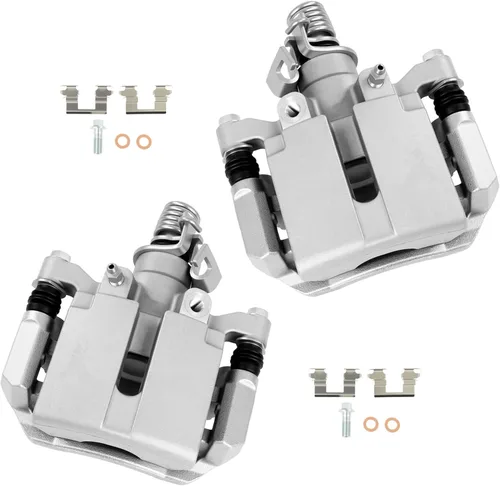 Vista 16 de cciyu Conjunto de pinza de freno trasera izquierda 18B4644A con soporte para Buick Rendezvous, para Chevy Venture, para Oldsmobile Silhouette