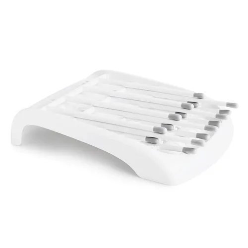Vista 5 de Munchkin Estante de secado plegable para biberones, diseño compacto que se pliega para un fácil almacenamiento, blanco/gris