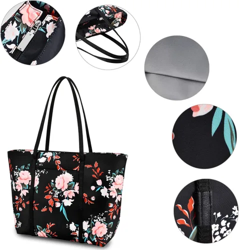 Vista 6 de Bolso de hombro floral para mujer, impermeable, para adolescentes, playa, escuela