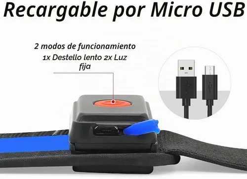 Vista 6 de BSEEN Cinturón LED para correr, cintura LED reflectante recargable por USB, cinturón de luz de seguridad intermitente para corredores, corredores