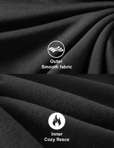 Vista 5 de Conjunto de ropa interior térmica de forro polar para mujer, ultra suave, cálido, conjunto de pantalones largos