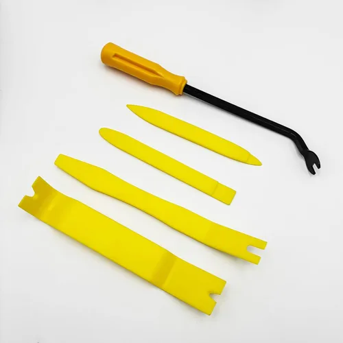 Vista 7 de Kit de 5 piezas de herramientas para quitar tapicería de automóviles, sin arañazos, juego de herramientas de extracción de clip de plástico