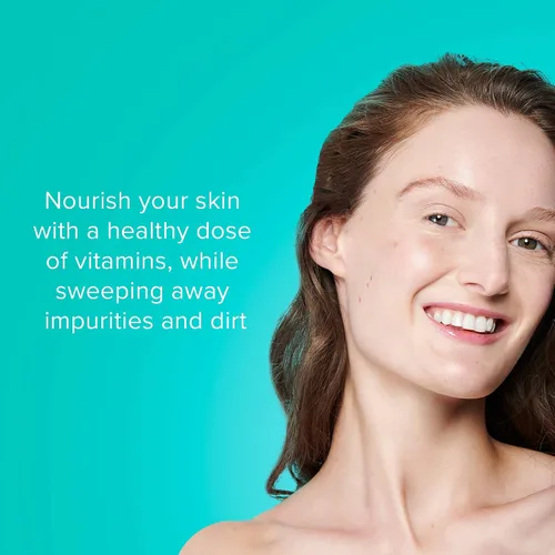Vista 2 de ClarityRx Cleanse - Jabón facial diario con infusión de vitaminas, limpiador facial hidratante natural a base de plantas para todo