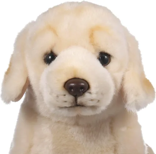 Vista 4 de Golden Retriever - Animal de peluche de perro de tamaño mediano de 15 pulgadas para niñas y niños, lindos peluches, juguetes de felpa suave