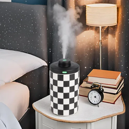 Vista 3 de Difusor sin agua para aceites esenciales, nebulizador a batería, mini máquina portátil de aire de aroma silencioso con 3 ajustes de niebla
