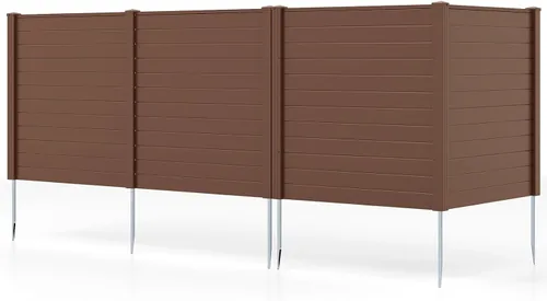 Vista 15 de GIANTEX Valla de aire acondicionado No-Dig, 2 paneles, 48 pulgadas de ancho Negro