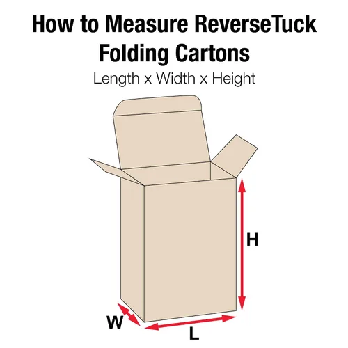 Vista 2 de aviditi rts14 Reverse Tuck Cajas plegables, 2" X 1 1/4" x 3," Kraft (1000 unidades)