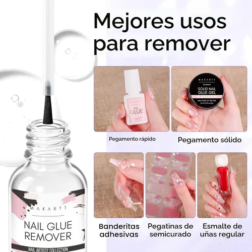 Vista 2 de Makartt Removedor de pegamento para uñas a presión, 1.06 onzas líquidas
