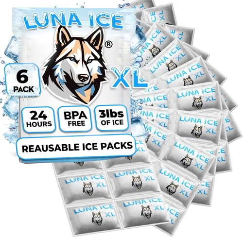 Vista 8 de LUNA ICE Paquetes de Hielo Seco para Cubos de Envío - Paquetes de Hielo de Larga Duración - Poder de Congelación de 24+ Horas - Libre de BPA