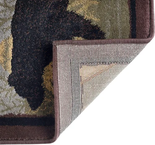 Vista 6 de Tayse Homespun Cabin - Alfombra larga multicolor para pasillo, entrada y cocina, vestíbulo de entrada, alfombra rústica larga para interiores, 2