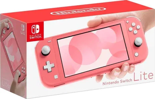 Vista 3 de 2021 Newest Switch Lite Game Console Coral Pink