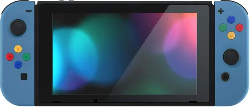 Vista 7 de eXtremeRate - Carcasa de control portátil Joy-Con con set de botones completo repuesto de carcasa hazlo tú mismo para control de Nintendo Switch