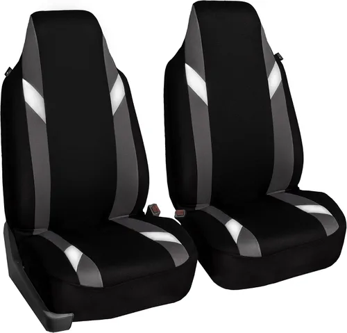 Vista 14 de FH Group Tres filas de 7 plazas, fundas de asiento modernistas de alta calidad, se adaptan a la mayoría de automóviles, camiones, SUV y camionetas