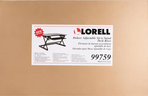 Vista 9 de Lorell soporte elevador para monitor, blanco LLR99901, Negro