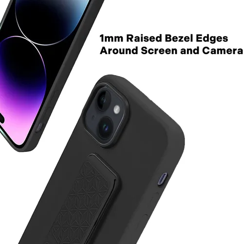 Vista 3 de Phone Loops - Funda para iPhone 14 Plus con soporte y correa de agarre, teléfono sase con soporte plegable y soporte de correa de agarre, funda