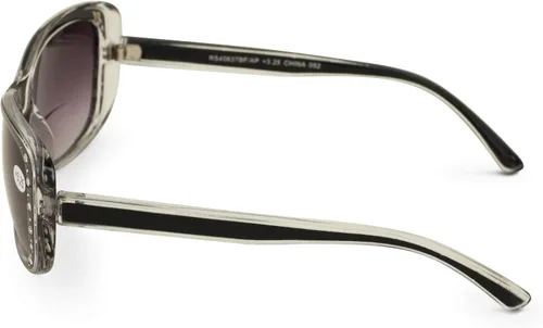 Vista 3 de Gafas de sol de lectura bifocales para mujer, lentes de lectura translúcidas de moda con diamantes de imitación