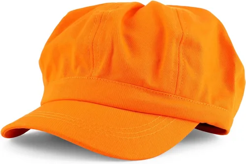 Vista 5 de Armycrew Gorra de periódico de gran tamaño 2XL ligera 100% algodón con parte trasera elástica Negro