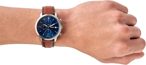 Vista 4 de Fossil Reloj cronógrafo minimalista cronógrafo de cuero - FS5850