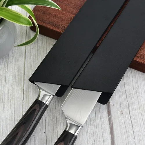 Vista 3 de Protector de cuchillos de chef de 8 x 2 pulgadas, juego de 2 fundas universales impermeables para cuchillos de cocina, fundas protectoras