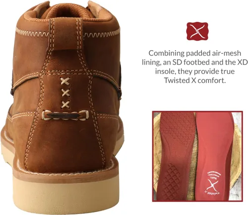 Vista 5 de Twisted X Botas de suela de cuña para hombre