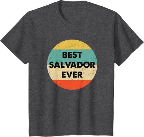 Vista 32 de Camiseta con nombre de Salvador, Negro
