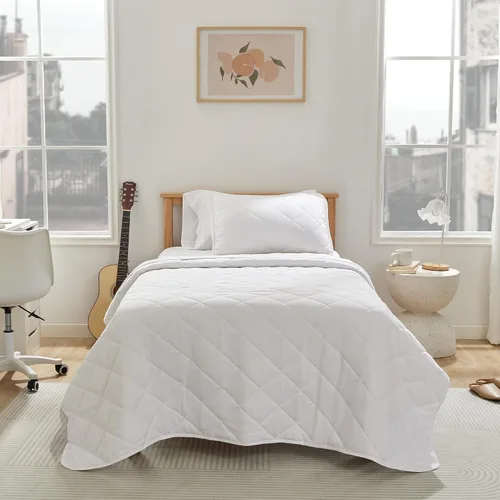 Vista 13 de SLEEP ZONE Juego de edredón estampado de 3 piezas, tamaño matrimonial/queen, juego de ropa de cama reversible ligero para todas las estaciones