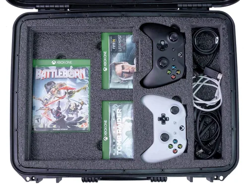Vista 5 de Case Club Case fits Xbox One X S in Pre-Cut Waterproof Hard Shell