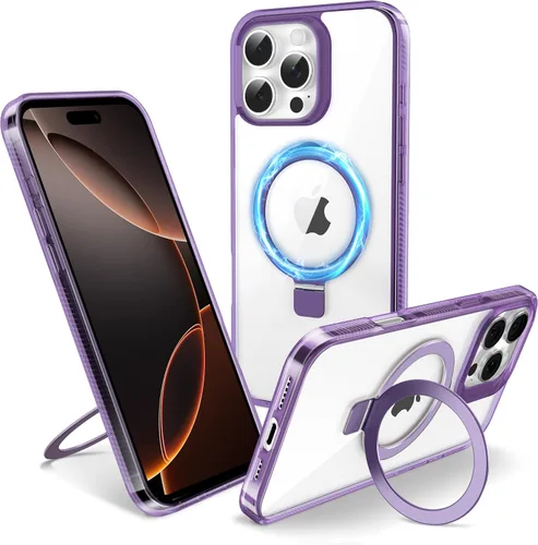 Vista 53 de Funda magnética para iPhone Air – [Soporte invisible integrado] [Compatible con MagSafe] [Protección contra caídas de grado militar] Cubierta