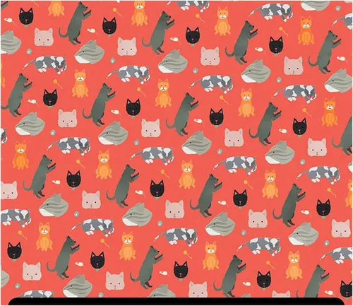 Vista 45 de HTV con estampado de animales (19.66 x 36 pulgadas) - Leopardo arcoíris