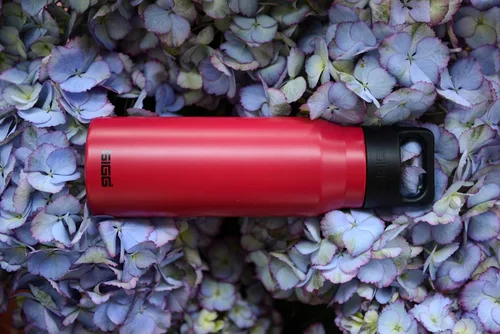 Vista 7 de Sigg - Botella de agua reutilizable - Explorer Magenta - A prueba de fugas, sin BPA - Acero inoxidable 18/8 - 34 Oz