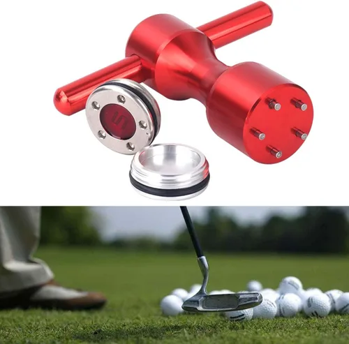 Vista 6 de HISTAR 2 pesas rojas personalizadas de golf + llave roja para putters Titleist Scotty Cameron