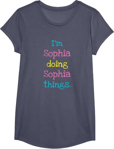 Vista 13 de Sophia - Camiseta con texto personalizado para niñas