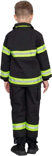 Vista 5 de Conjunto de chaqueta y pantalones de bombero para niños