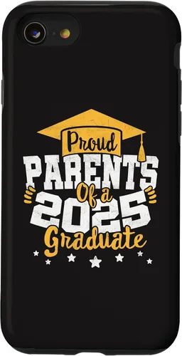 Vista 13 de iPhone 15 Parents of a 2025 Graduate Class Senior Graduation Grad 25 Case