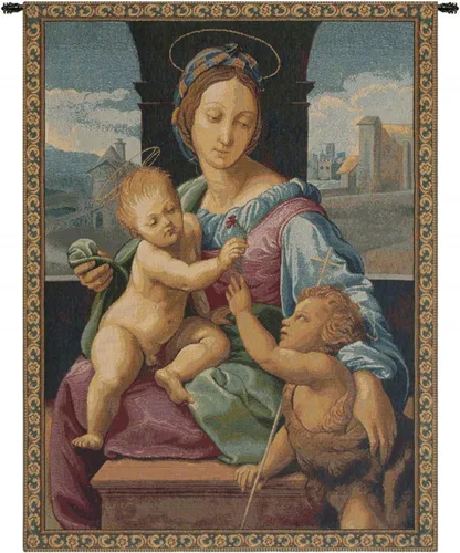 Vista 23 de Madonna Di Medjugorie - Tapiz italiano para colgar en pared, 6 pulgadas x 9 pulgadas, algodón/viscosa/poliéster por Raoul Vitale