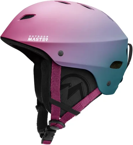 Vista 25 de OutdoorMaster Kelvin - Casco de esquí y snowboard para hombres, mujeres y jóvenes Adjustable Dial Fit Snow Helmet with ASTM Certified,14 Vents for