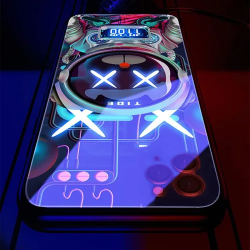 Vista 2 de YHan Fro - Funda protectora para iPhone 16, colorida y luminosa de vidrio templado, funda protectora para teléfono celular, una funda personalizada