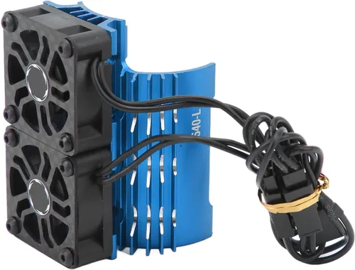 Vista 9 de VINGVO Disipador de calor de enfriamiento del ventilador del motor RC, 28000 RPM, ventilador de motor RC, radiador de aluminio, ventilador