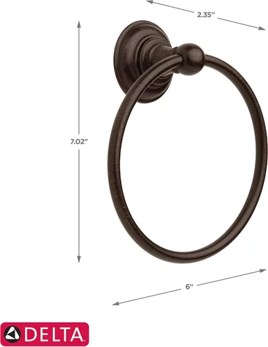 Vista 11 de Delta Faucet 134439 Providence - Accesorios de baño, gancho doble para toalla