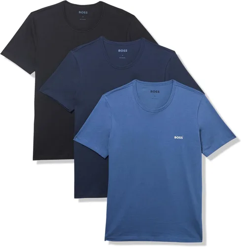 Vista 7 de BOSS Paquete de 3 camisetas de algodón bordadas con logotipo para hombre