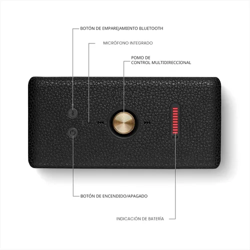 Vista 6 de Marshall Emberton III - Altavoz Bluetooth portátil, diseño resistente e impermeable IP67, sonido estéreo fuerte, graves profundos con tiempo