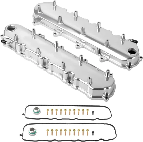 Vista 15 de Cubierta de válvula de motores de aluminio fundido con soportes de bobina compatible con GM LS LS1 LS2 LS3 LS6 5.3 6.0 - Negro