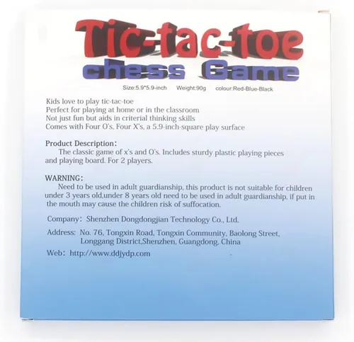 Vista 5 de Juego de mesa Tic Tac Toe, Juego de mesa Tic Tac Toe para la familia, Juego de mesa clásico, Juego de mesa clásico para la familia, Juego de mesa